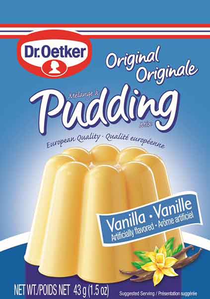 Dr. Oetker Original Vanilla Pudding Mix – 1.5 oz