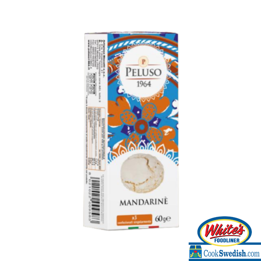 Peluso Mandarine – Almond Paste Cookies with Mandarine Peel 2.12 oz.
