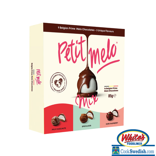 Petit Melo Mix - Milk Hazelnuts, Speculoos, Dark Raspberry 9/pc Box - 2.9oz.