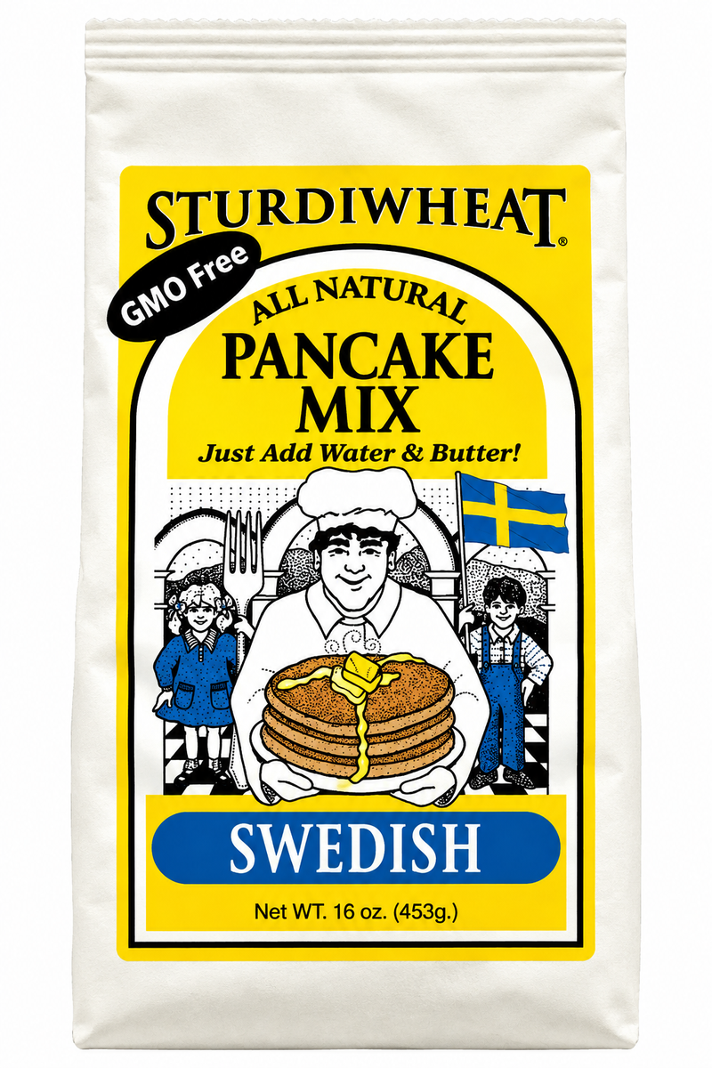 Load image into Gallery viewer, Sturdiwheat Baking Mixes – Swedish Pancakes, Bread, Aebleskiver &amp; More | Choose Your Flavor
