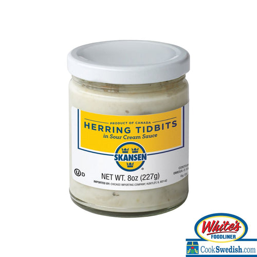 Skansen Herring Tidbits in Sour Cream Sauce, 8oz