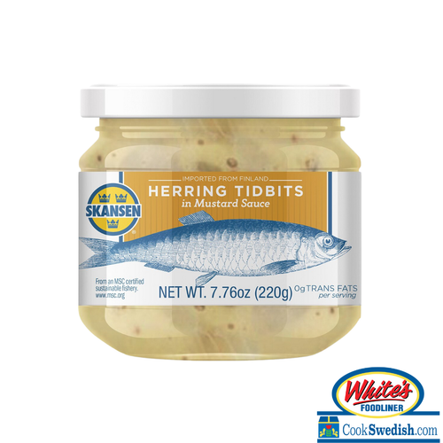 Skansen Mustard Herring Jar - 7.76oz.