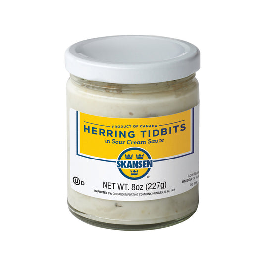 Skansen Herring Tidbits in Sour Cream Sauce, 8oz