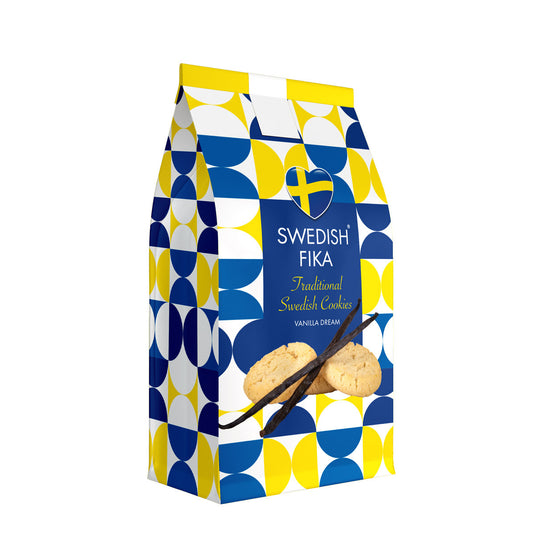 Swedish Fika Traditional Vanilla Cookies Bag, 8.81oz
