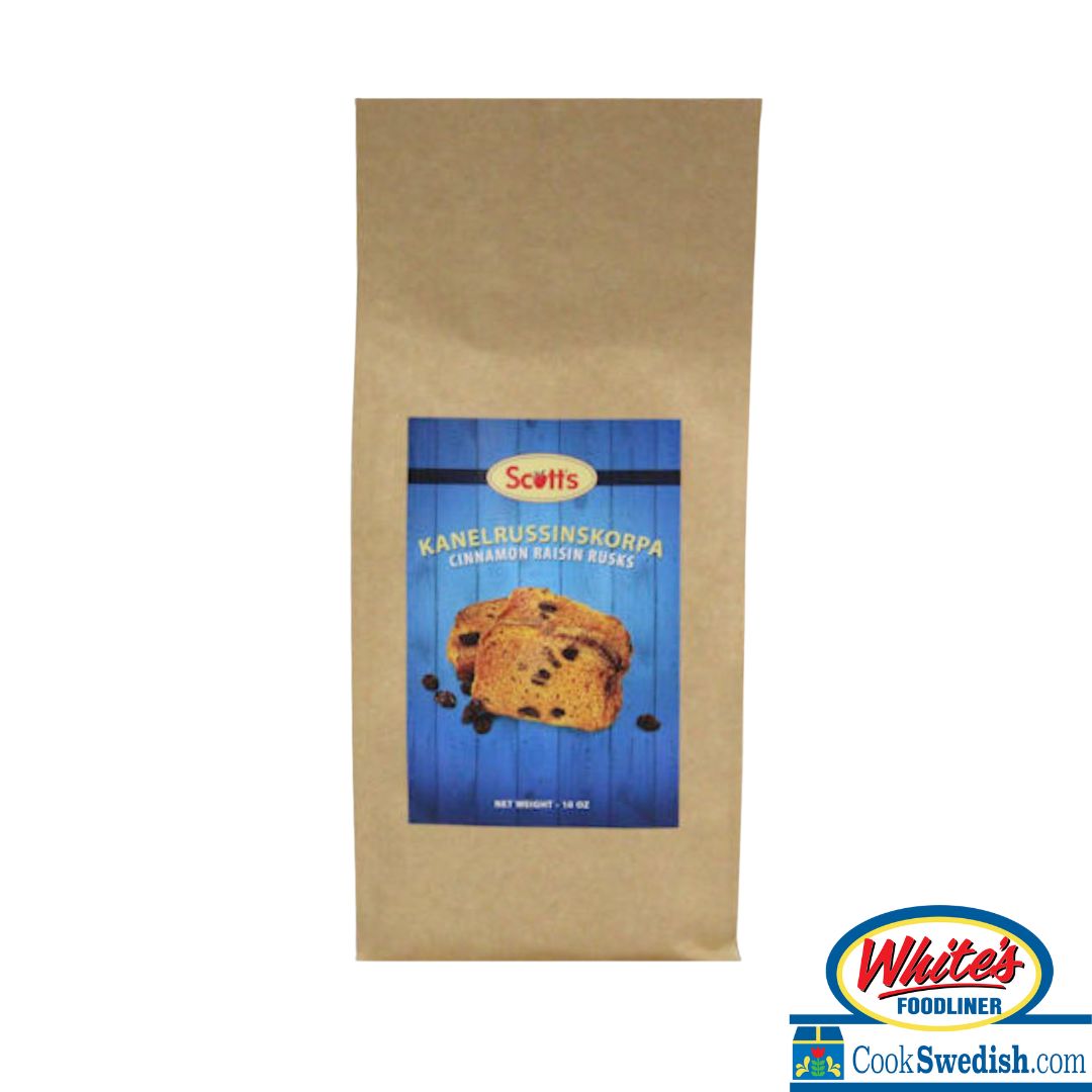 Swedish Cinnamon Raisin Rusk Toast, 10oz – Cook Swedish