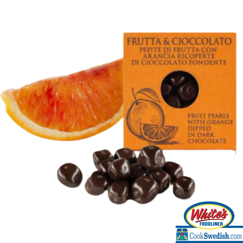 T’a Milano Dark Chocolate Covered Orange Pearls – 2.11 oz (60 g)