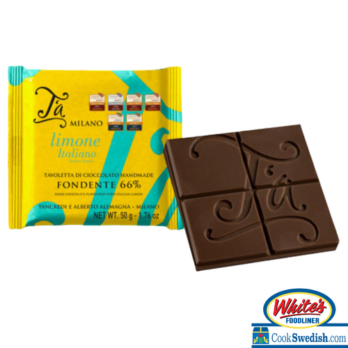 T’a Milano 66 % Dark Chocolate Bar with Italian Lemon – 3.53 oz (100 g)