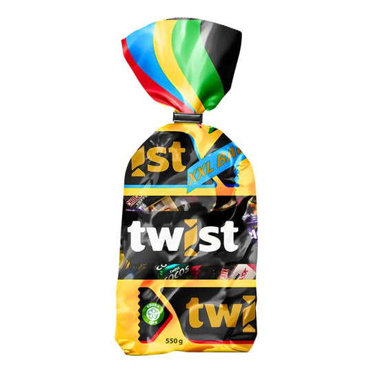 Freia Twist Konfekt Norwegian Milk Chocolate, 490g Assortment Bag, Individually Wrapped