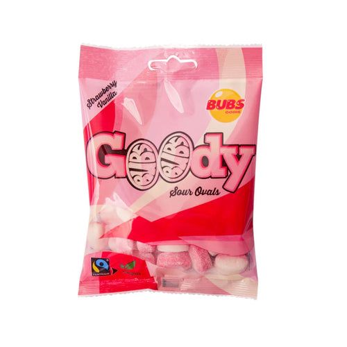 Bubs Goody Sour Strawberry Vanilla Ovals, 3.17oz