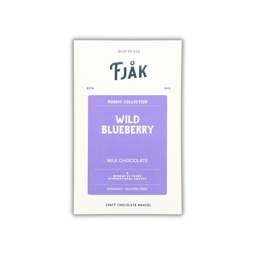 Fjak Milk Chocolate Bar w/ Wild Blueberry, 1.87oz