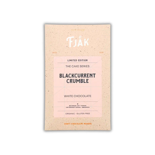 Fjak White Chocolate Bar w/ Blackcurrant Crumble, 1.87oz