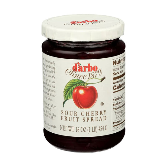 D'arbo Sour Cherry Fruit Spread, 16oz