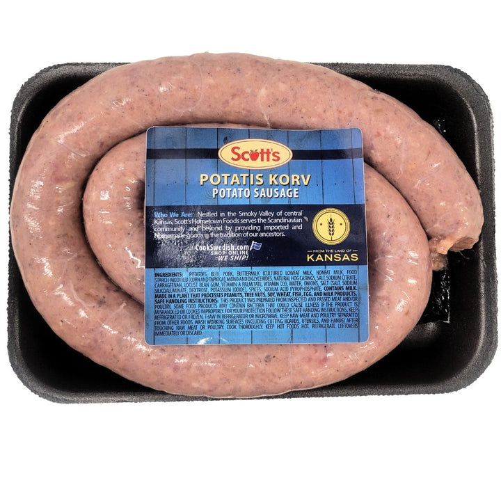Swedish Potato Sausage (Potatis Korv) Homemade , 1.5lb Cook Swedish
