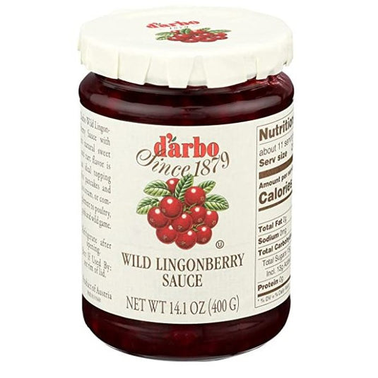 D'arbo Wild Lingonberry Sauce, 14.1oz