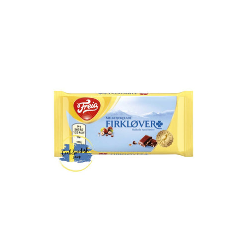 Freia Mini Firklover - Milk Chocolate Bar w/ Hazelnuts, .84oz