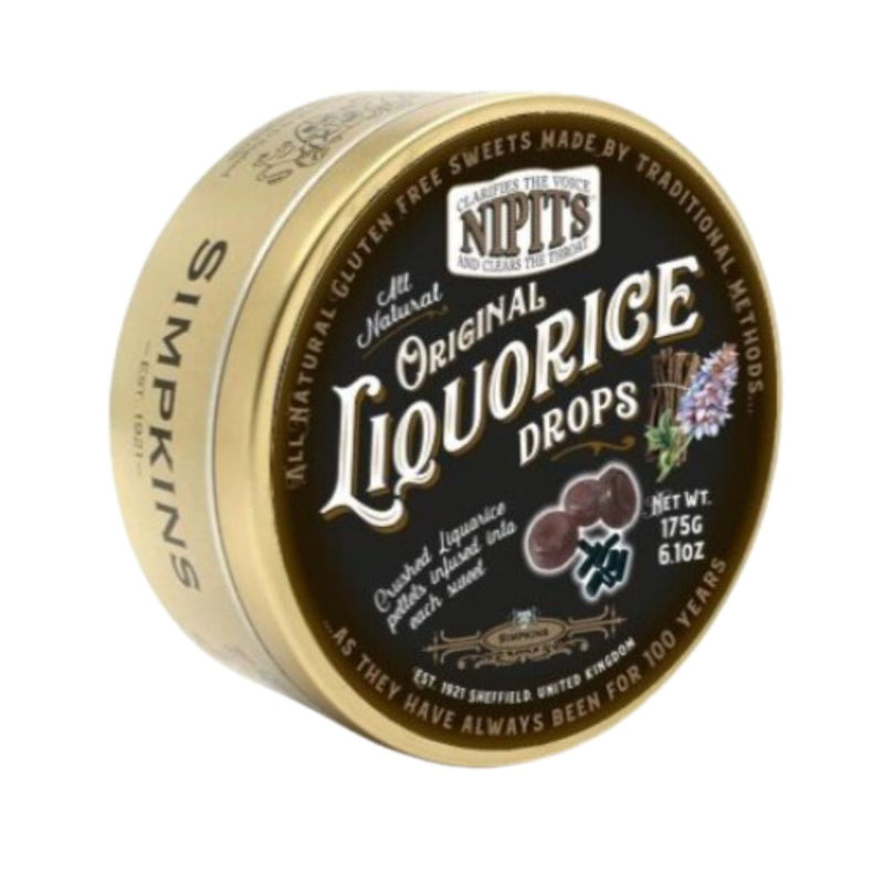 Load image into Gallery viewer, Simpkins Nipits Liquorice Drop Tins, 6.17oz
