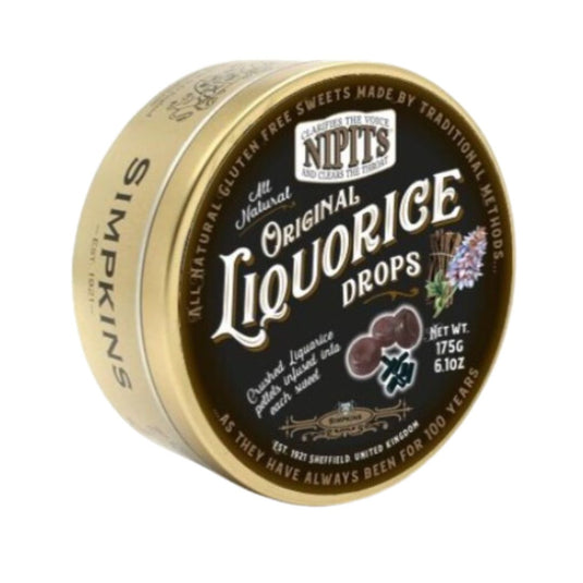 Simpkins Nipits Liquorice Drop Tins, 6.17oz