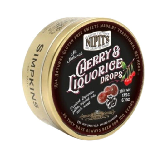 Simpkins Nipits Liquorice Drop Tins, 6.17oz