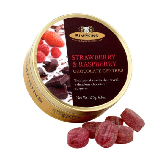 Simpkins Chocolate, Strawberry, & Raspberry Drops, 6.1oz