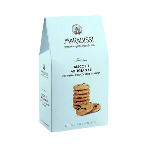 Marabissi Tuscan Cinnamon, Chocolate, & Orange Cookies in Blue Box, 7.05oz