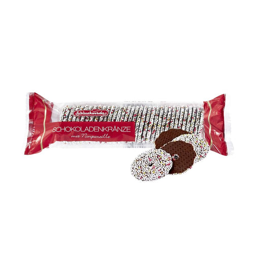 Carsten's Schluckwerder Chocolate Rings with Sprinkles, 4.4oz