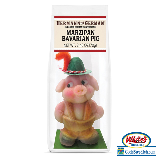 Hermann the German Marzipan Bavarian Pig – 2.46 oz (70g)