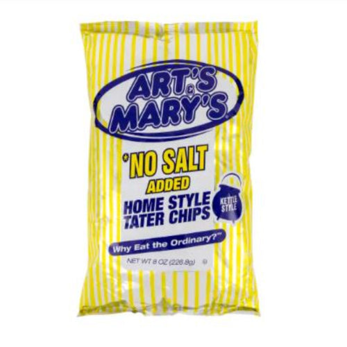 Art's & Mary's No Salt Added Chips, 8oz